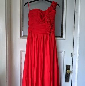 Corset One Shoulder Dress PROM PAGEANT COUTURE